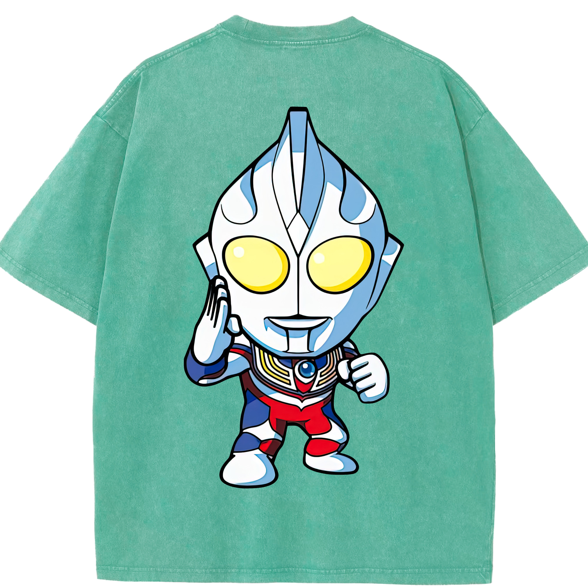 （画像用） ウルトラマン Ultraman 綿100% ヴィンテージ風 半袖Tシャツ（背面プリント）